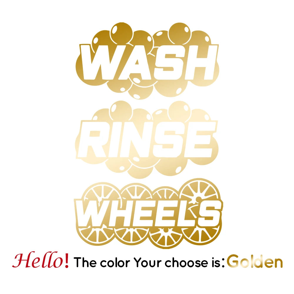 Wash Bucket Sticker Set