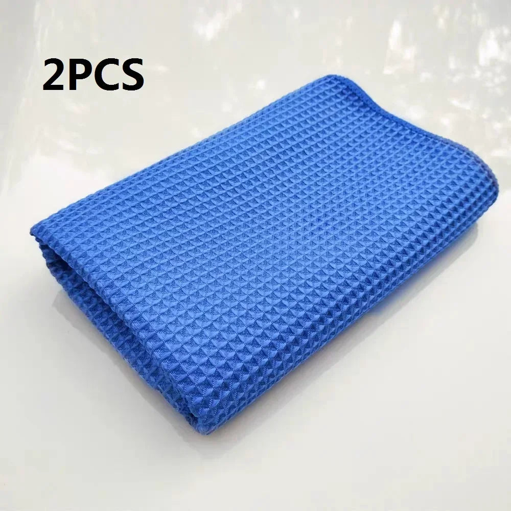 Glass Cleaning Waffle Microfiber (2 Pack)