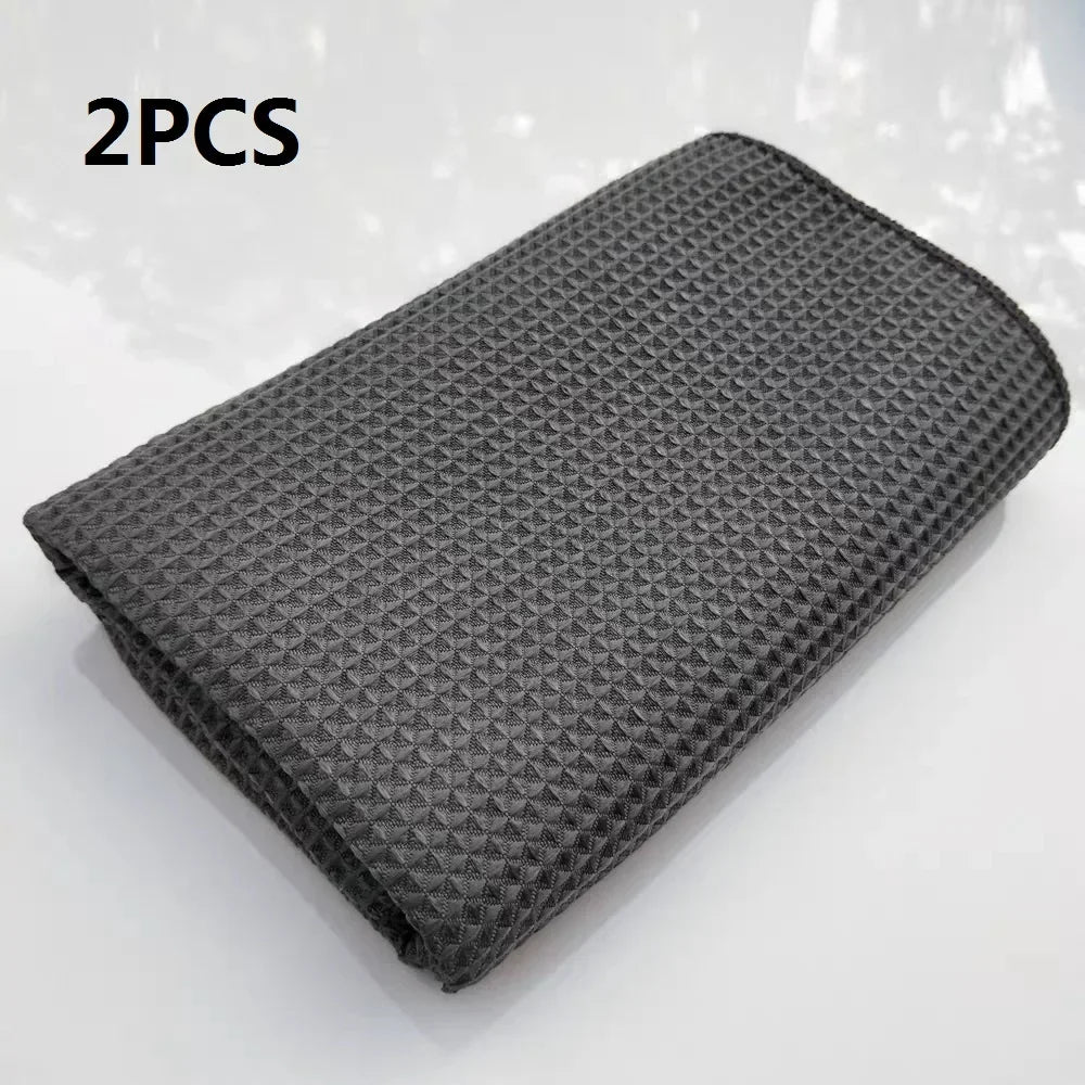 Glass Cleaning Waffle Microfiber (2 Pack)