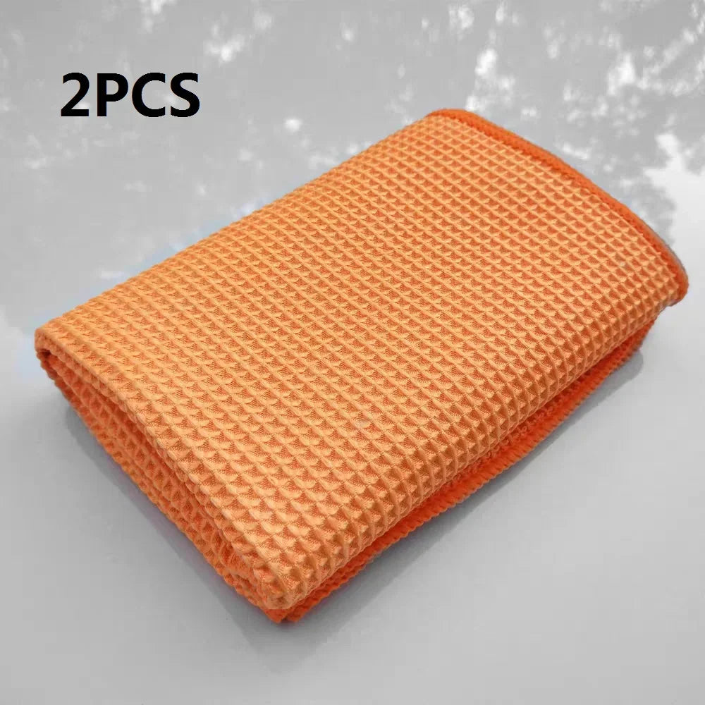 Glass Cleaning Waffle Microfiber (2 Pack)