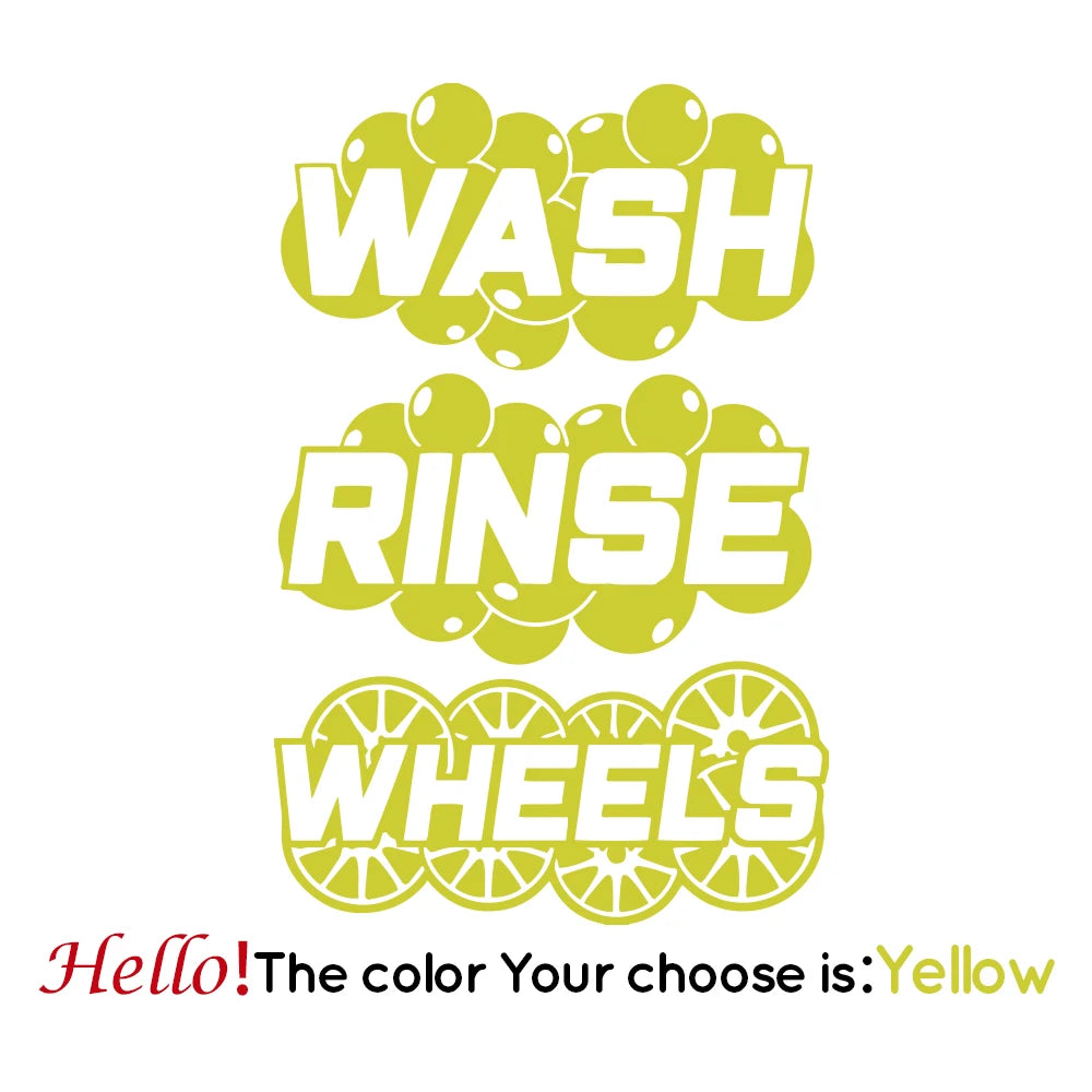 Wash Bucket Sticker Set