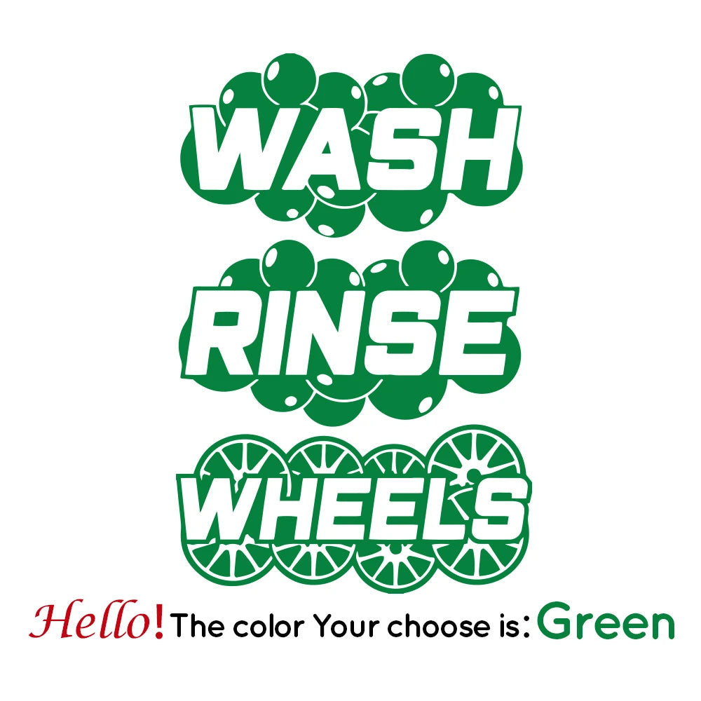 Wash Bucket Sticker Set