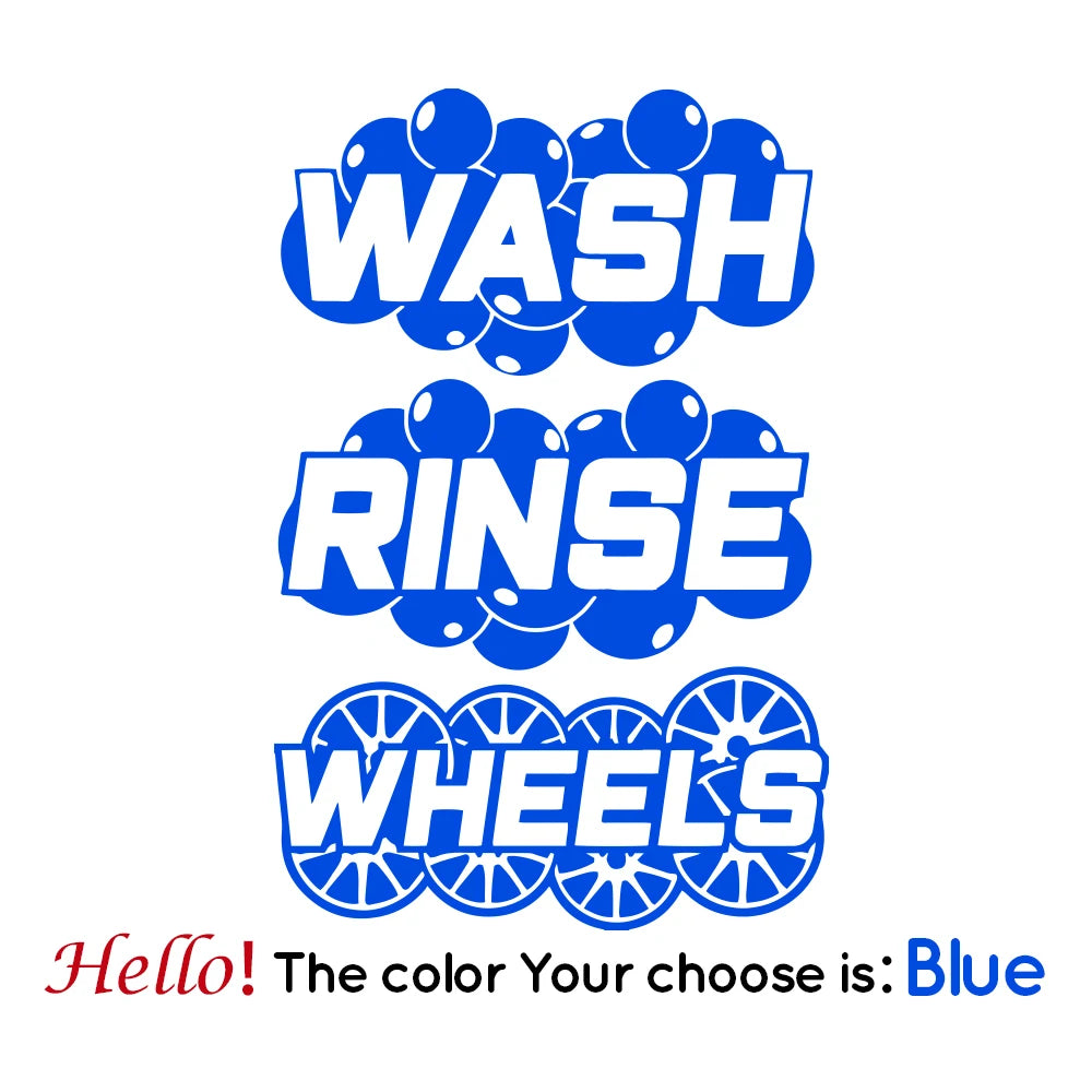 Wash Bucket Sticker Set