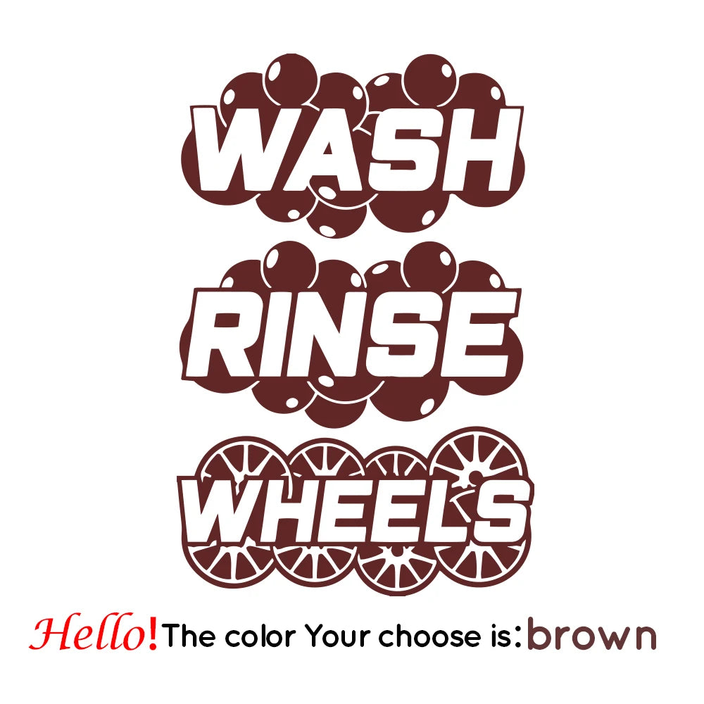 Wash Bucket Sticker Set