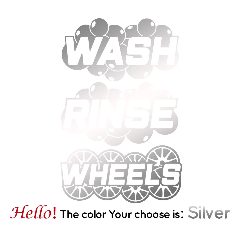 Wash Bucket Sticker Set