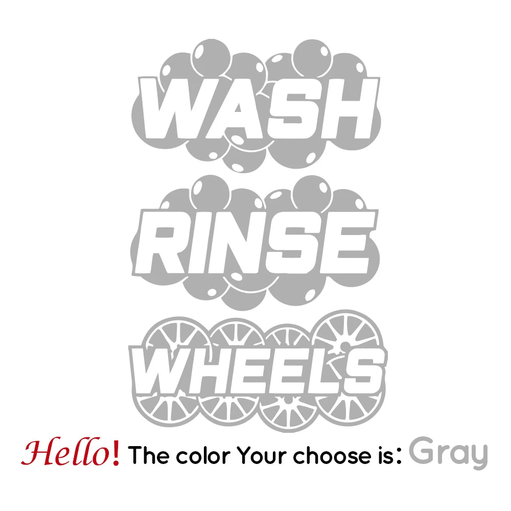 Wash Bucket Sticker Set